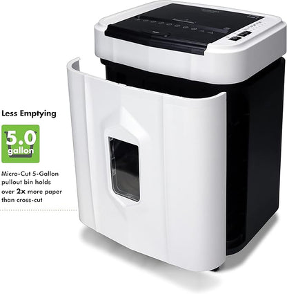 Aurora AU120MB 120-Sheet Auto Feed High Security Micro-Cut Paper Shredder / 30 Minutes (White/Black)