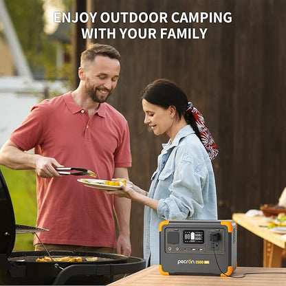 Pecron E500LFP Portable Power Station, 576Wh LiFePO4 Battery, 600W AC Outlets Solar Generator, Fast Charging Power Station for Home Use, RV, Camping, CPAP, Emergencies