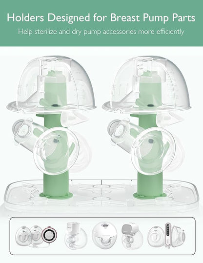 Momcozy 3 Layers Large Bottle Sterilizer and Dryer, Fast Sterilize and Dry, Universal Bottle Sterilizer for All Bottles & Breast Pump Accessories, Touch Screen & Auto-Off Bottle Sanitizer