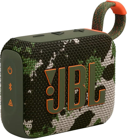 JBL Go 4 - Ultra-Portable, Waterproof and Dustproof Bluetooth Speaker, Big JBL Pro Sound with Punchy bass, 7-Hour Built-in Battery, Made in Part with Recycled Materials (Squad)