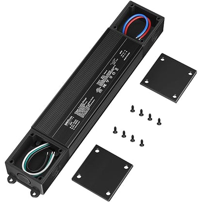 EMITEVER 60W Triac Dimmable LED Driver, 100-277VAC to 24VDC Dimmable Power Supply,Waterproof IP67 Transformer for Indoor Outdoor LED Lights,Compatible with Lutron and Leviton Dimmers,Class 2,UL Listed