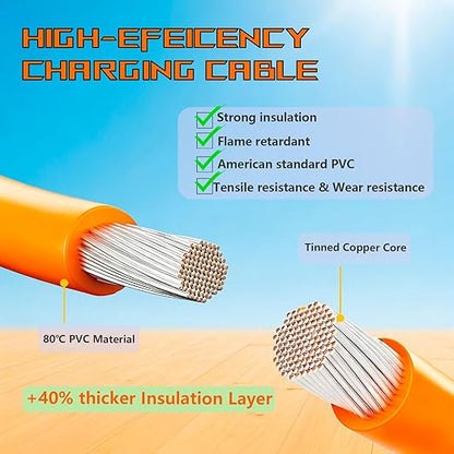 iHaospace XT60 to Solar Connector Cable 25FT/10FT/16.4FT 12AWG,XT60 Extension Cable for ECOFLOW River and Delta Series BLUETTI EB55 Power Station Solar Panel (25FT/7.62M)