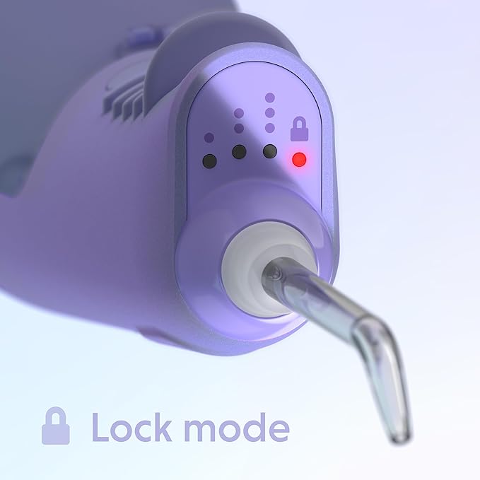 Ordo Water Flossers for Teeth, Cordless IPX7 Waterproof Oral Irrigator, 3 Pressure Settings, Portable, Rechargeable Electric Sonic Flosser, Dental Professional Recommended, Pearl Violet