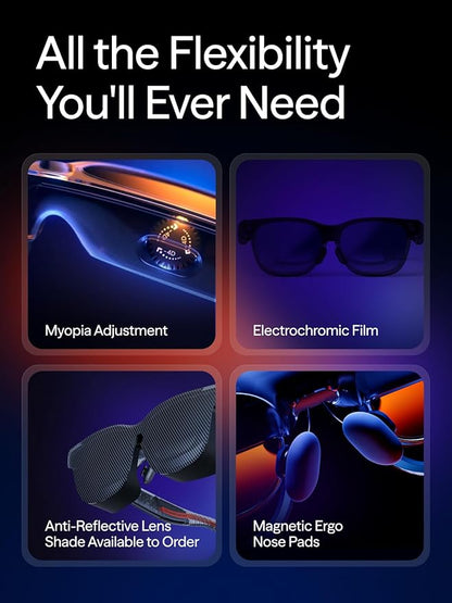 VITURE Luma Ultra AR/XR Glasses, 152'' Full 6Dof Support, AR Hand Gestures, 52° FOV, 1500 Nits,Video Glasses for iPhone 17/16/15, Android, Mac, PC, Switch&Switch 2, World's 1st Real-time 2D to 3D