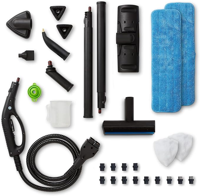 Reliable Brio Plus 410CC Steam Cleaner, 28 Accessories, 72 PSI Pressure, Multipurpose Cleans Tile, Grout, Hardwood Floors, Autos, Windows, and More, Unlimited Steam Technology