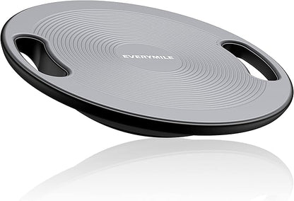 EVERYMILE Wobble Balance Board, Exercise Balance Stability Trainer Portable Balance Board with Handle for Workout Core Trainer Physical Therapy & Gym No-Skid Surface