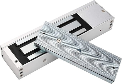 Electric Magnetic Lock 500KG 1200LBS Holding Force Electromagnet Lock 12V Fail Safe NC Mode Single Door for Access Control System