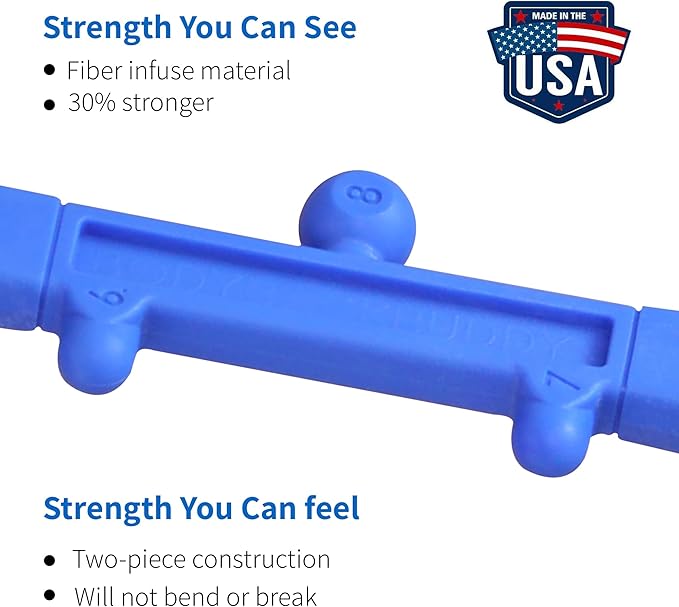 Body Back Buddy Elite Trigger Point Massage Tool, Neck and Back Massager Handheld, Manual Self Massager, Massage Cane, Muscle Knot Remover with Instructions, 2-Pack Bundle (Blue)