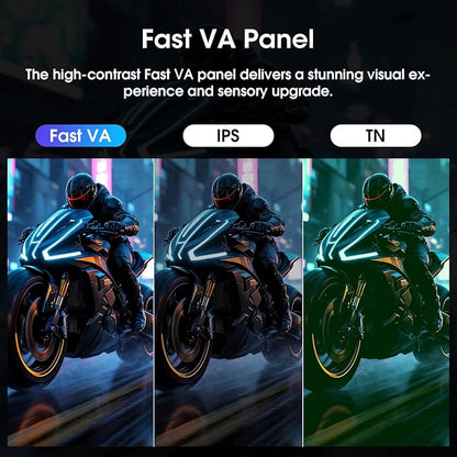 Amzfast 24 Inch Gaming Monitor 180Hz 200Hz FHD 1080p Computer Monitor, 1ms Adaptive Sync, 3000:1, 129% sRGB HDR Display, Eye Care VESA 75x75 Metal Stand HDMI 2.0 | DP 1.4, AMZG24X1