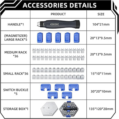 JAKEMY Precision Screwdriver Set: Building-block Screwdriver for Men, 25 in 1 Repair Tool Kit for Laptop, Computer, Macbook, iPhone, Watch, Eyeglasses