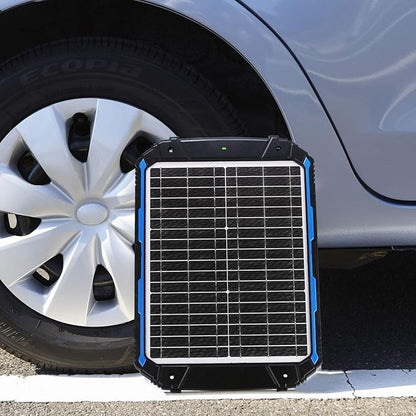 SUNER POWER 20W 12V Solar Battery Trickle Charger & Maintainer PRO, Built-in Intelligent MPPT Controller, Waterproof 12 Volt 20 Watt Solar Panel Charging Kits for Car Marine RV Trailer Boat Automotive