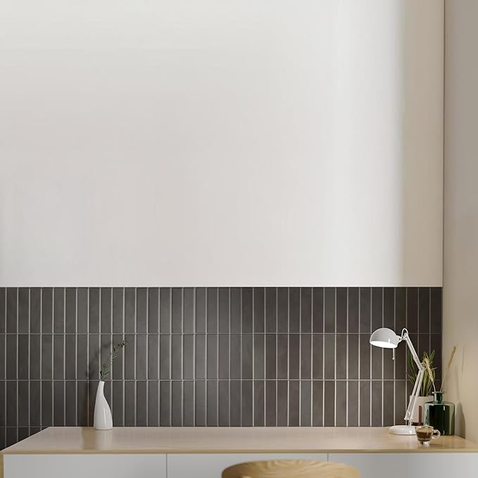 SMART TILES Peel and Stick Backsplash - 5 Sheets of 11.43" x 9" - 3D Adhesive Peel and Stick Tile Backsplash for Kitchen, Bathroom, Wall Tile
