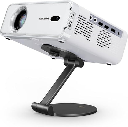 Aurzen Projector Foldable Stand, Ultra-Compact with Easy Setup, 180° Rotation, Compatible with TMY, HAPPRUN, Yaber, Epson & Most Projectors (¼-Inch Screw, Only Stand)