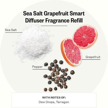 Pura Smart Home Plug-in Diffuser Refills by Apotheke, (Sea Salt Grapefruit) - Pura Fragrance Refills - Long-Lasting Aromatherapy Air Freshener Fragrance Products with Perfume-Grade Essential Oils