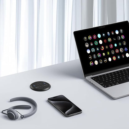 Jgstkcity Desktop Power Grommet, 65W USB C Fast Charging Port, Flush Mount Recessed Power Strip 3inch Hole,2 Outlets,4 USB Ports, Countertop Outlet (Black, 65W USB Port)