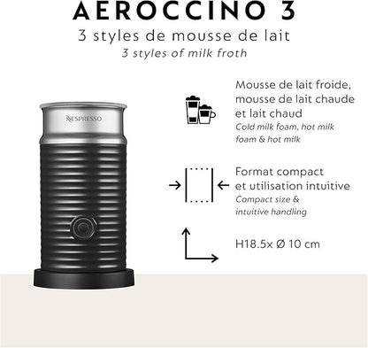 Nespresso Vertuo Next Premium Coffee and Espresso Maker by Breville with Aeroccino Milk Frother