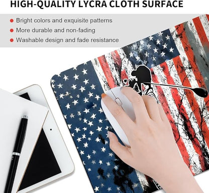 Golf Flag Square Mouse pad, Texture, Waterproof, Anti Slip Rubber Base, Computer Mouse pad, Laptop Mouse pad