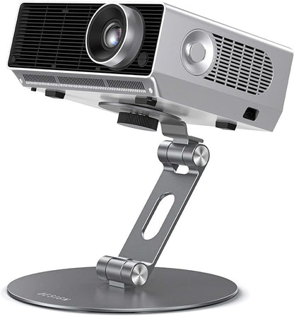 BESIGN PS01 Projector Foldable Mount Stand, Angle Adjustable Projector Stand with 1/4 inch Mounting Screw