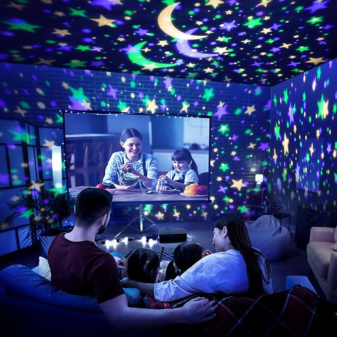 Star Projector for Kids Room, 15 Colors+Bluetooth Music Star Night Light Projector for Bedroom,360°Rotating+AUTO Timer Kids Night Light, Remote Star Projector Lights for Bedroom,Boy Girls Baby Gifts