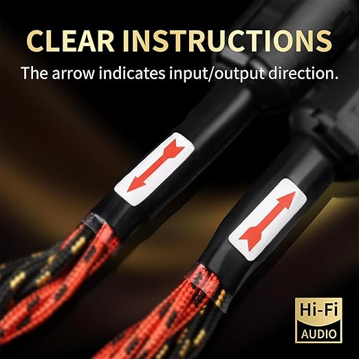12 AWG 2Pack Audiophile Speaker Cable – Speaker Wire with Banana Plugs,4N OFC Core,Nylon Braid,Audio Wire,Compatible with Amplifier,Speakers,AV Receiver& Home Theater（8.2ft/2.5m）