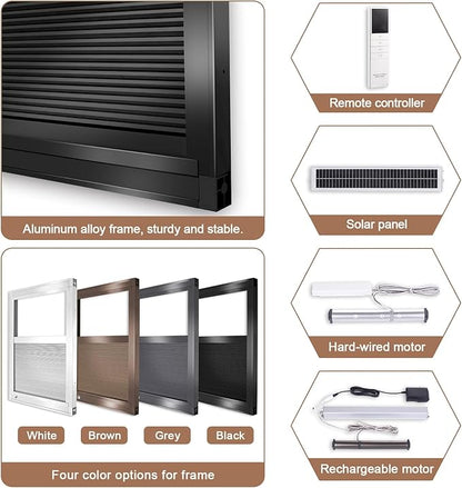 LEXEN Smart Bottom Up Honeycomb Shades WiFi Enabled Motorized Cellular Blinds Works with Alexa/Google Home Easy Install Blackout Honeycomb Blinds with Aluminum Frame Customize Size-White(Black Frame)