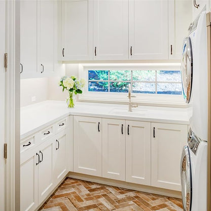 Wall Kitchen Cabinets, RTA Cabinets, White Shaker Cabinet, Wall Mounted, RTA Upper Cabinet, Modern for Kitchen and Bathroom with Door (White, 18" W x 36" H x 12" D)