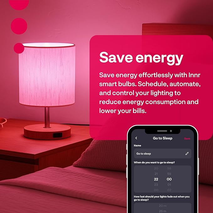 innr Zigbee A19 Smart Bulb, Works with Hue*, Alexa, SmartThings (Hub Required), White & Color, E26 LED Bulb, Color Changing Light Bulb, up to 16 Million Colors, Dimmable, 840 Lumen, 4-Pack