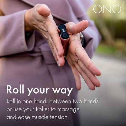 ONO Roller - Handheld Fidget Toy for Adults | Help Relieve Stress, Anxiety, Tension | Promotes Focus, Clarity | Compact, Portable Design (GITD, Junior Size - ABS Plastic)