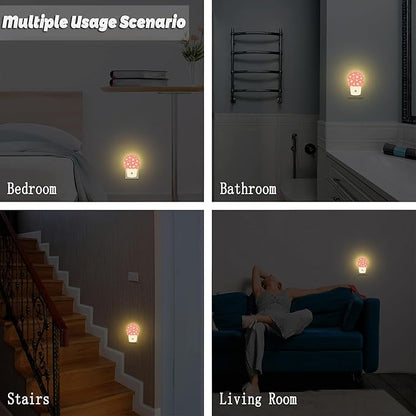 sndheke Valentine's Day Love Words and Arrow Night Light for Kids, Red Love Hearts Night Light Plug in with Dusk to Dawn Sensor,0.5w Energy Saving Nightlight for Hallway Stairway Kitchen Bedroom