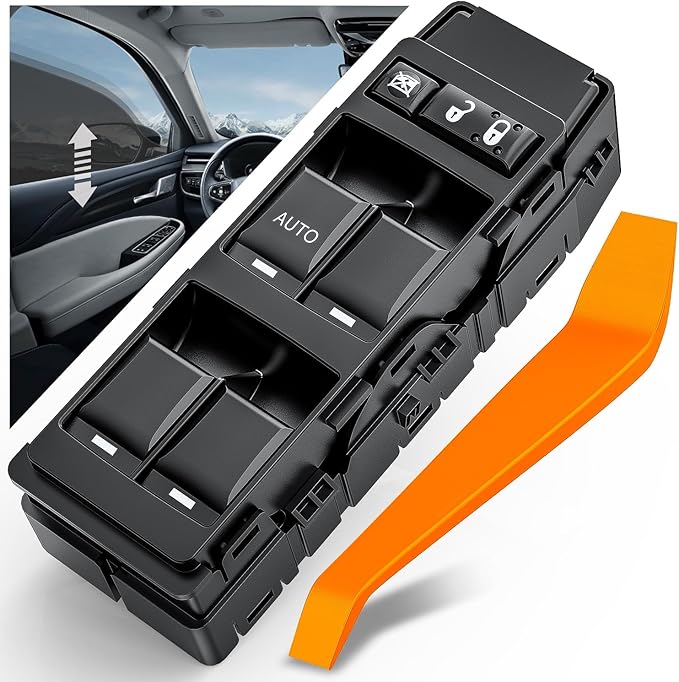 Nilight Power Master Window Switch Compatible with 2011 2012 2013 Chrysler 200 2007-2010 300 Sebring & Dodge Charger 2008-2013 Avenger 2006-2009 Mitsubishi Raider 2010 Ram Dakota Windows Switches