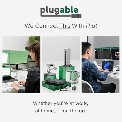 Plugable Surge Protector Power Strip with USB and 12 AC Outlets, Built-in 10.5W 2-Port USB Charger for Android, Apple iOS, and Windows Mobile Devices, 25 Foot Extension Cord
