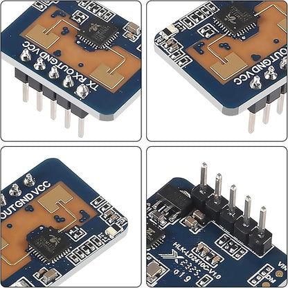 XIITIA 2pcs LD2410C Human Presence Radar Sensor Module HLK-LD2410 Sensor Module LD2410 Millimeter Wave Radar Sensor Module Non Contact 24GHz ISM Band Serial Port IO Level Output