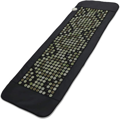 UTK 70'' x 24'' Full Body Quantum Wave Far Infrared Heating pad, 5X Pain Relief, FSA-HSA Eligible Weighted Mat with Magnets Stone, Jade & Tourmaline, Hotter to 159℉, 4H Auto-Off, Gift for Women Men