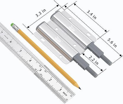 Magnetic Push Latch Heavy Duty Jiayi Double Push to Open Door Latch Touch Latches Kitchen Door Push Release Latch for Drawer Closure Push Catch Pop Out Cabinet Hardware (1 Pack)