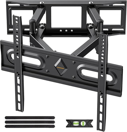 IWORKBOARD 50 55 65 inch Full Motion TV Wall Mount for 32-70 inch TV Bracket, Dual articulating Arms Mount, Tilt Swivel Extension Level, Max VESA 400x400mm, 16" Studs, 110 lbs,Fit Most 40 43 50+ TVs