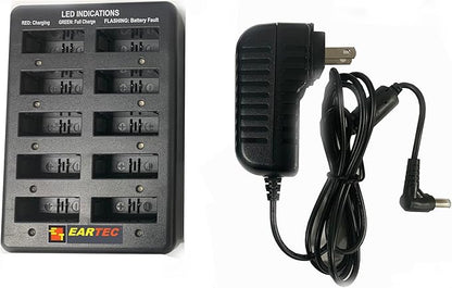 EARTEC UL3S Ultralite-HD 3-Person Full Duplex Wireless Intercom Headset Communication System, Single Ear Headsets, Up to 1000ft Range, U.S. Company