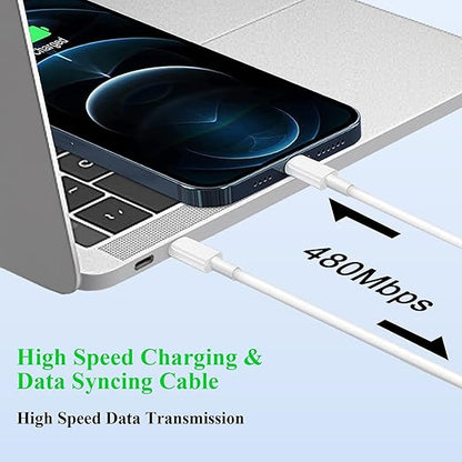 2Pack Fast Charger iPhone [Apple MFi Certified],10FT iPhone Charger Fast Charging USB C to Lightning Cable with 2Pack PD USB C ChargerBlock 10ft i Phone Charger Cord for i Phone 14/13/12/11/X/XS Max/8