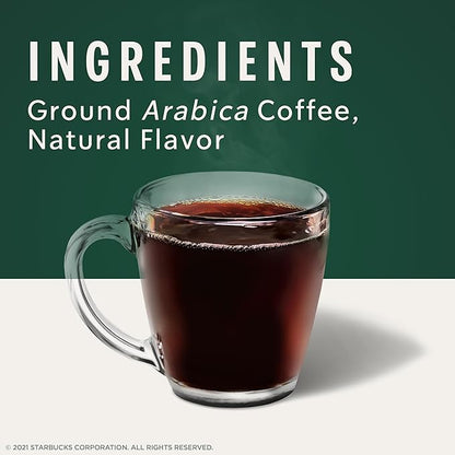 Starbucks K-Cup Coffee Pods, Flavored Hot or Iced Coffee, Toffeenut, 60 Keurig Pods