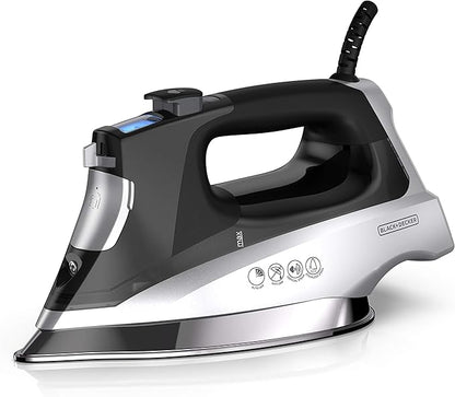 BLACK+DECKER Allure Digital Professional Steam Iron, D3060, 30% More Steam, Percison Tip, Stianless Steel Soleplate, Vertical Steam Fuction