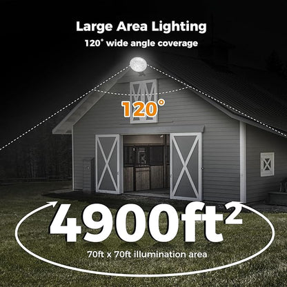 AIKVSXER 200W LED Barn Light 30000LM Dusk to Dawn LED Outdoor Area Security Light with Photocell IP66 Waterproof 6500K Daylight for Yard Street Farm Garden Garage 12 Pack