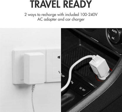 Tenergy TN438 16 Bay Battery Charger for AAA and AA Rechargeable Batteries, AA/AAA NiMH/NiCd Rechargeable Batteries Charger with AC Wall Adapter and Car Adapter