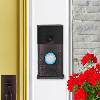 Garden Video Doorbell Cover (Compatible with Ring Battery Doorbell - 2024 Release) (Oiled Bronze)