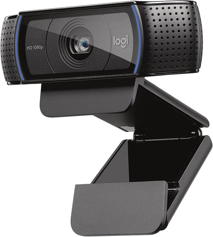 Logitech C920x HD Pro PC Webcam, Full HD 1080p/30fps Video, Clear Audio, HD Light Correction, Works with Microsoft Teams, Google Meet, Zoom, Nintendo Switch 2’s New GameChat Mode, Mac/Tablet- Black