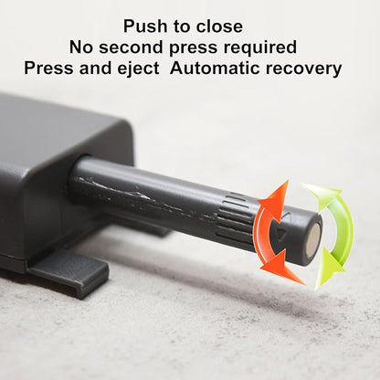 Magnetic Push Latch, Heavy Duty Touch Latches, Smart Automatic Electric Magnetic Push Opener, Kitchen Door Push Release Latch for Cabinet Drawer Cupboard Door (Gray Black)
