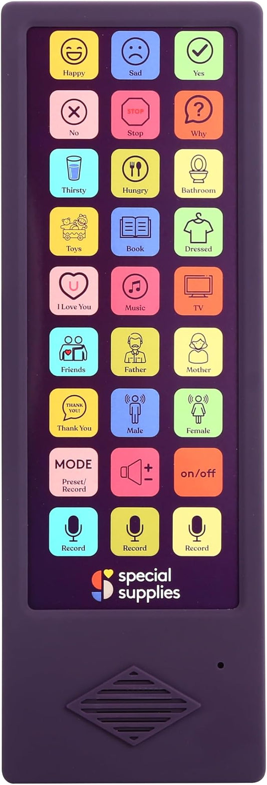 Talker Buddy AAC Communication Device for Non-Verbal Kids & Adults – Speech Therapy Aid, Recordable Talking Device, Portable AAC Device for Special Needs, Hospital, Home, School