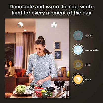 Philips Hue A19 LED Smart Light Bulb - White and Color Ambiance - 60W Indoor Light Bulb - Control with Hue App - Works with Alexa, Google Assistant and Apple Homekit - 3 Pack