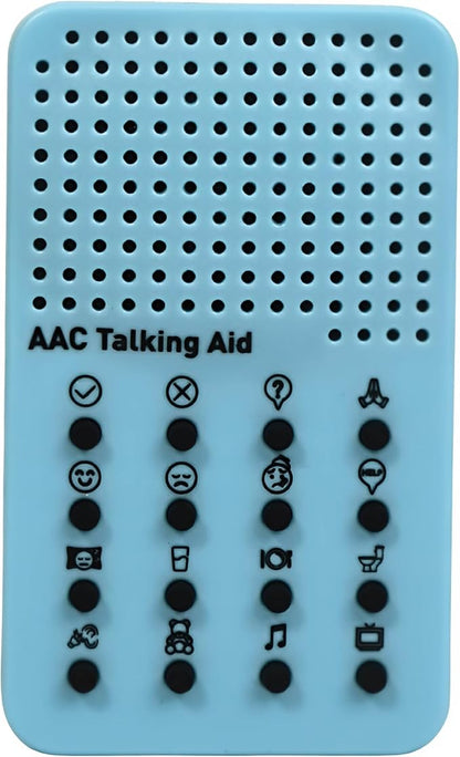 AAC Non Verbal Communication Device for Autism, Speech Therapy, & Stroke Rehab, Tools for Autism Talking Aids with 16 Phrases - Autistic Toys for Kids and Adults