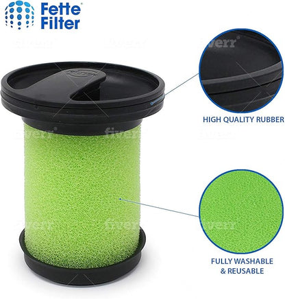Fette Filter - Vacuum Filter Compatible with Bissell 1610335 Multi Cordless. Compare to Part # 161-0335. (Pack of 4)