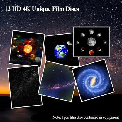Star Projector, Galaxy Projector for Bedroom, Planetarium Projector Night Light with 13 Slide Discs & 360° Rotation, Space Projector for Kids Adults
