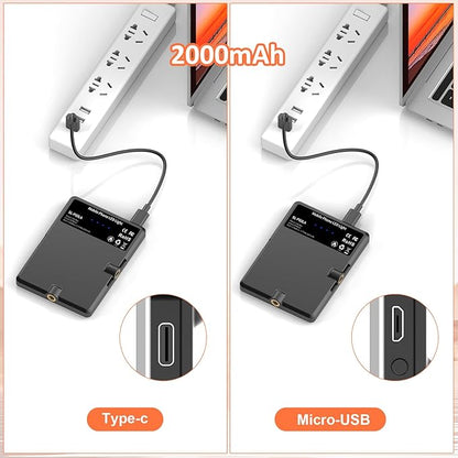 TONEOF Portable Selfie Light,Rechargable 60 LED PhoneLight with Clip & Double 1/4" Screw Hole,2500k-9000K Dimmable for iPhone,Android,Laptop,Tablet,Selfie/Video Conference